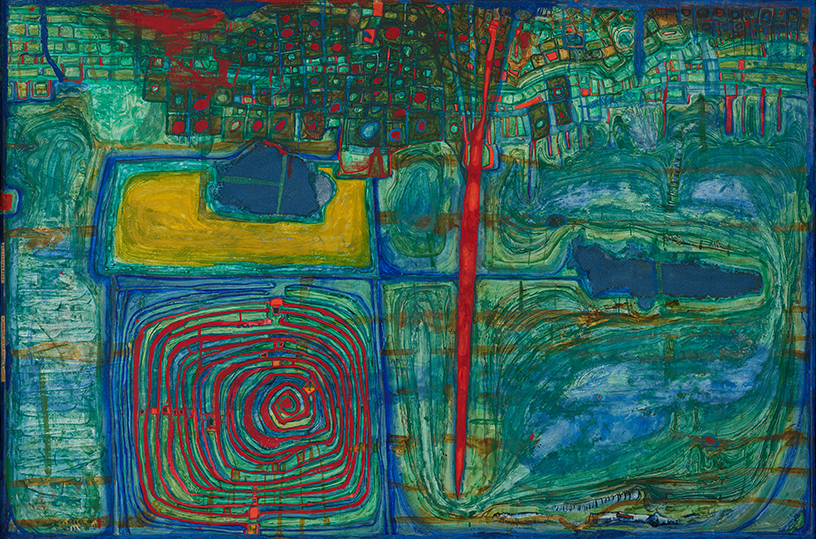 Friedensreich Hundertwasser | 313 Du soleil pour ceux qui pleurent en campagne, 1957 / 1959 | ALBERTINA, Wien – The ESSL Collection