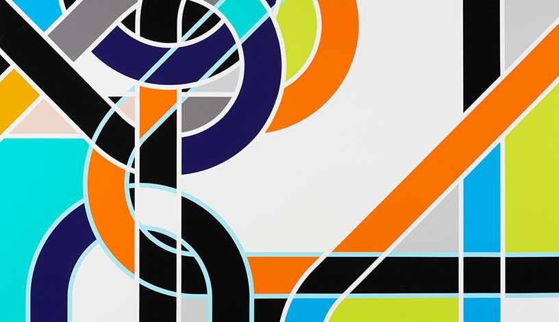 Sarah Morris | Small Doublesheet Bend [Knots], 2010 | ALBERTINA, Wien – Familiensammlung Haselsteiner