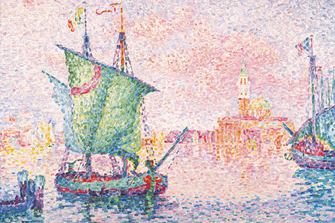 Paul Signac | Venedig, die rosa Wolke, 1909 | © ALBERTINA, Wien – Sammlung Batliner